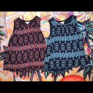 Women’s medium sleeveless top set